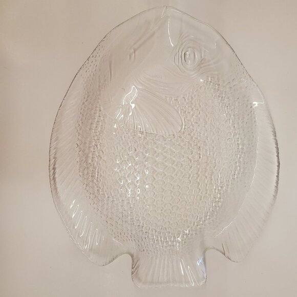Arcoroc France Poisson Clear  Fish Serving Platter - Picture 6 of 10